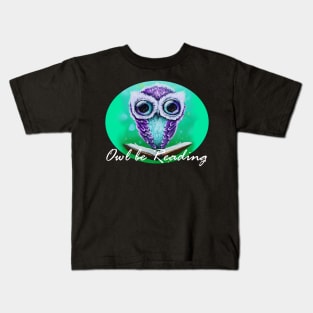 reading owl Kids T-Shirt